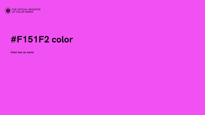 #F151F2 color image