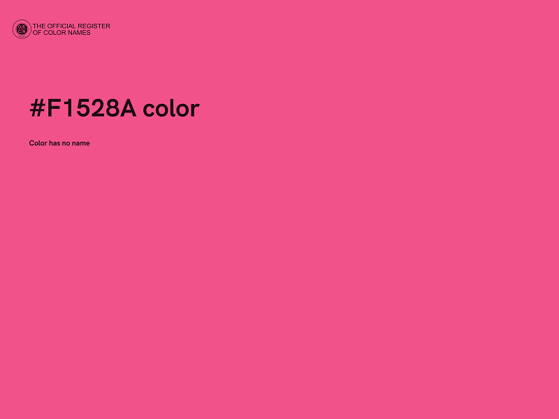 #F1528A color image