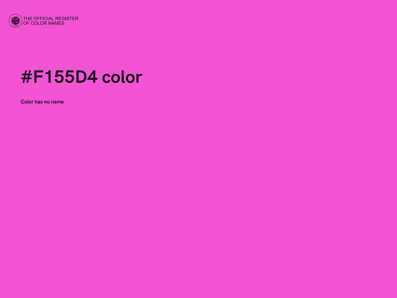 #F155D4 color image