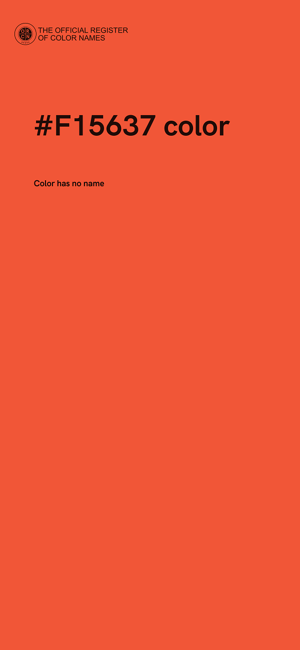 #F15637 color image