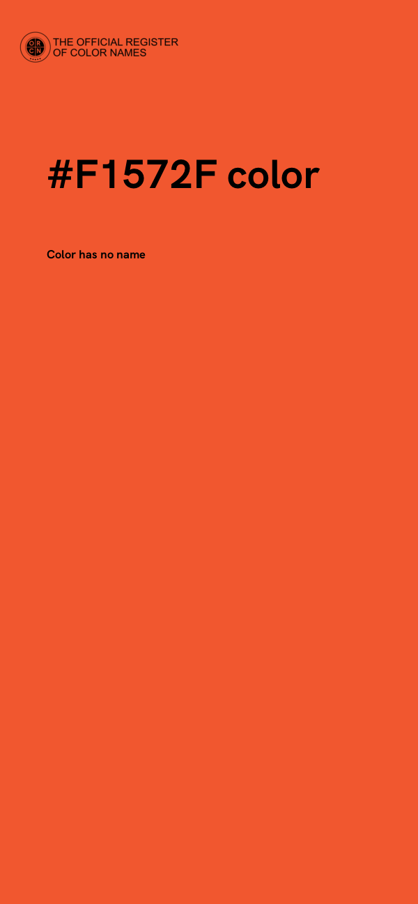 #F1572F color image