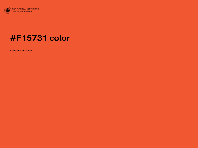 #F15731 color image