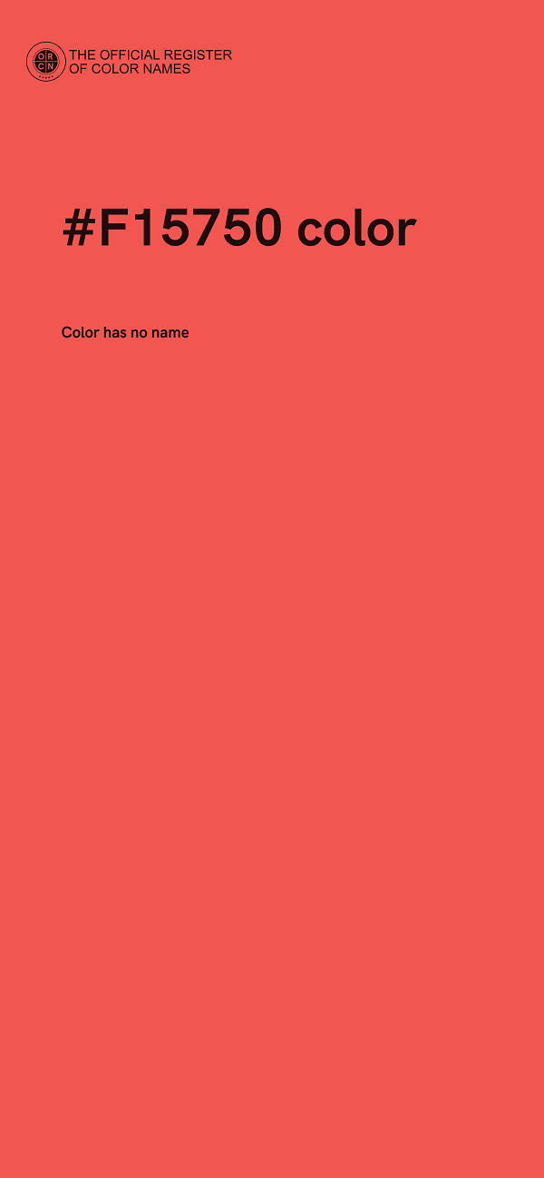 #F15750 color image