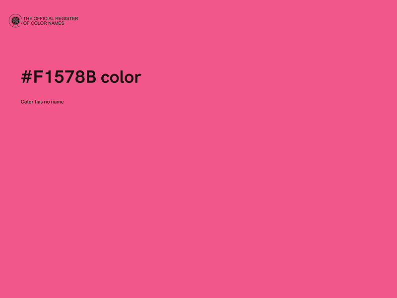 #F1578B color image