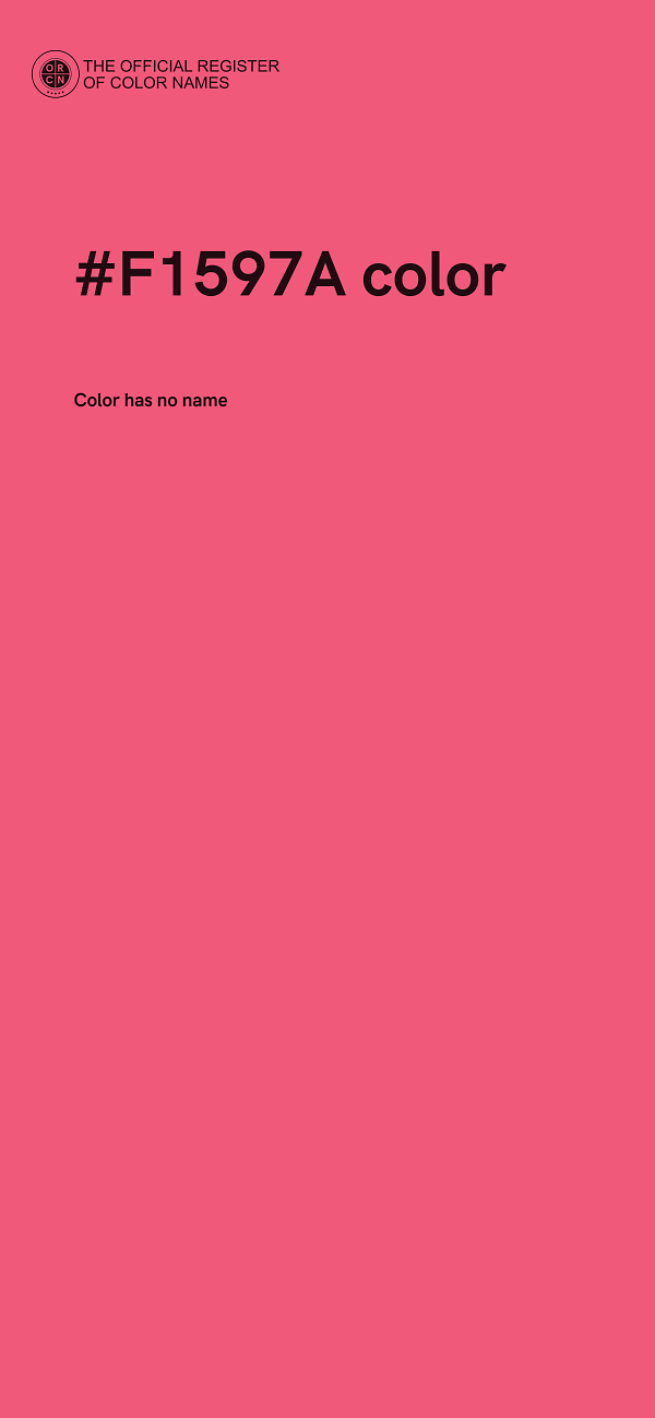 #F1597A color image