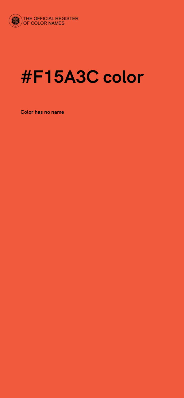 #F15A3C color image