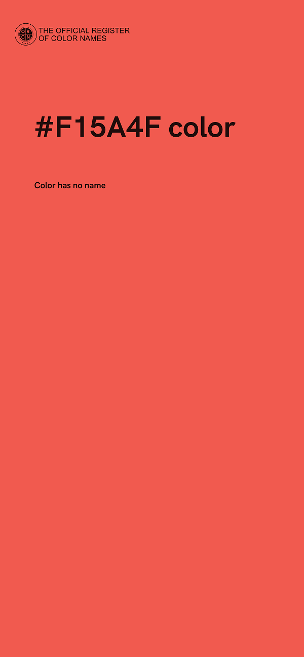 #F15A4F color image