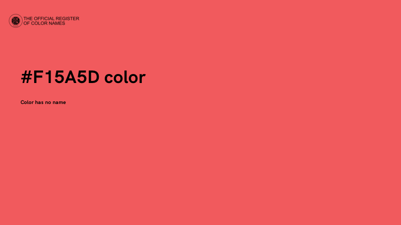 #F15A5D color image