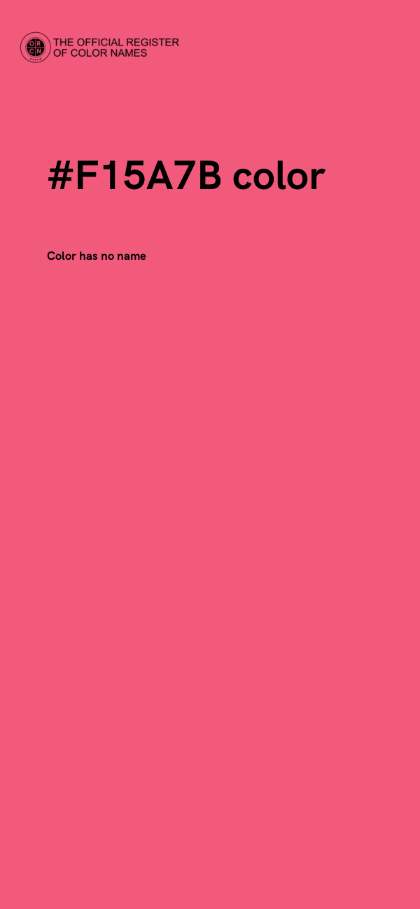#F15A7B color image