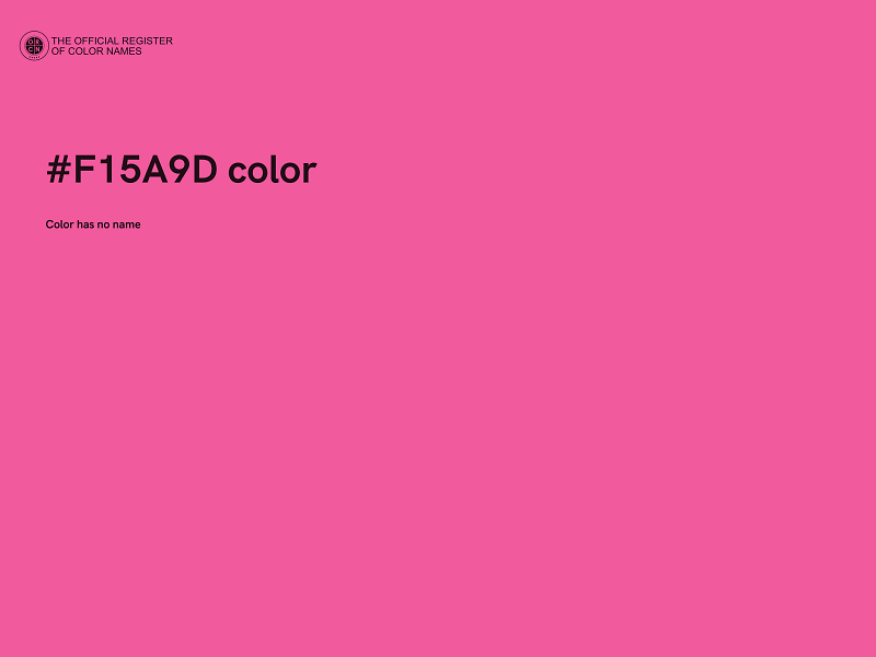 #F15A9D color image