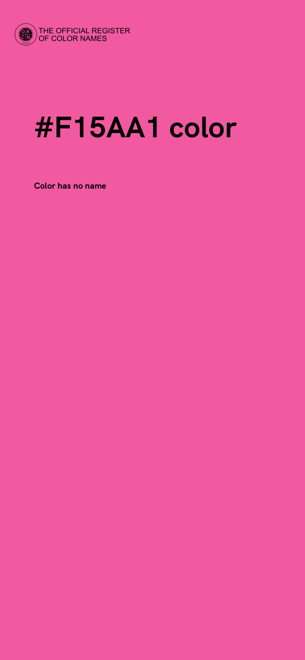 #F15AA1 color image