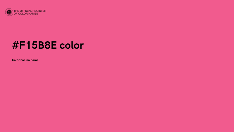 #F15B8E color image