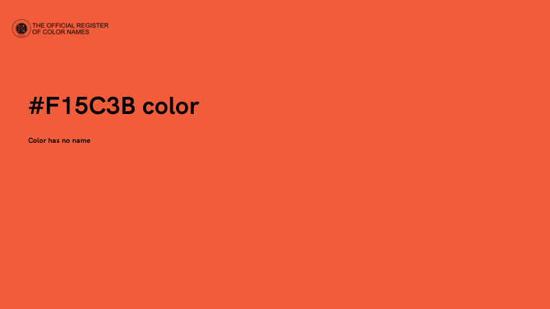 #F15C3B color image