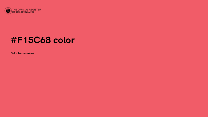 #F15C68 color image