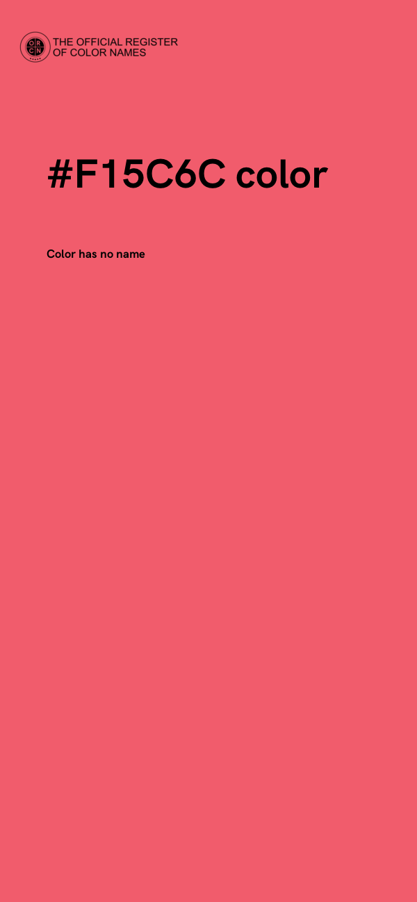 #F15C6C color image