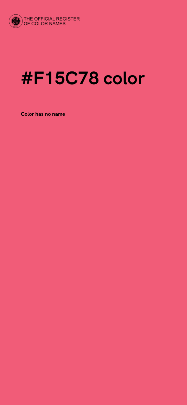 #F15C78 color image