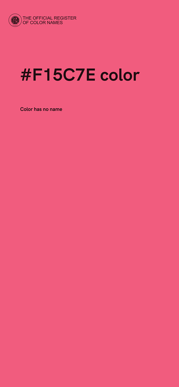#F15C7E color image