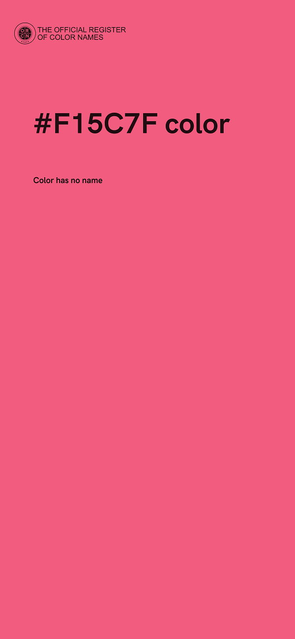 #F15C7F color image