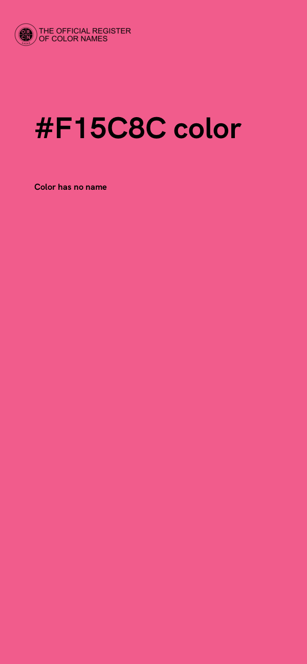 #F15C8C color image