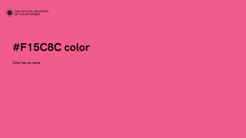 #F15C8C color image
