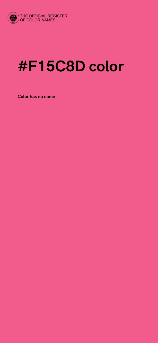 #F15C8D color image