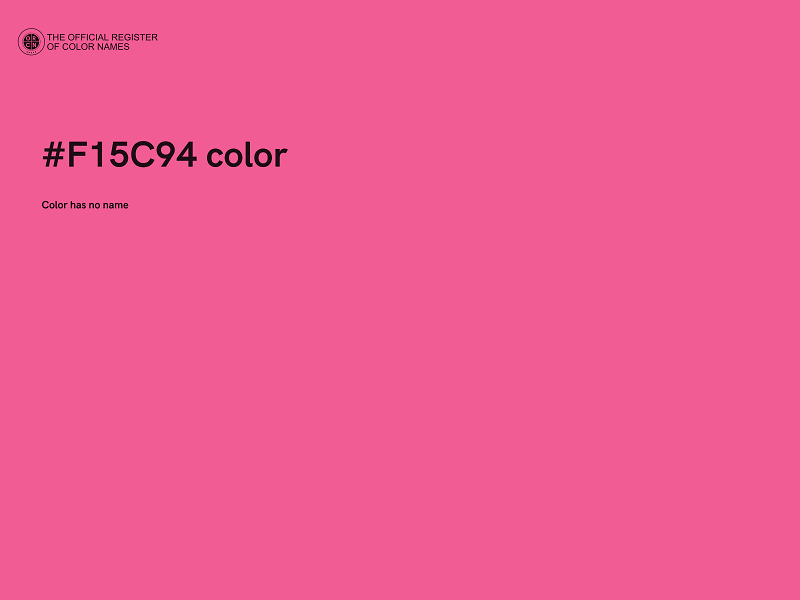 #F15C94 color image