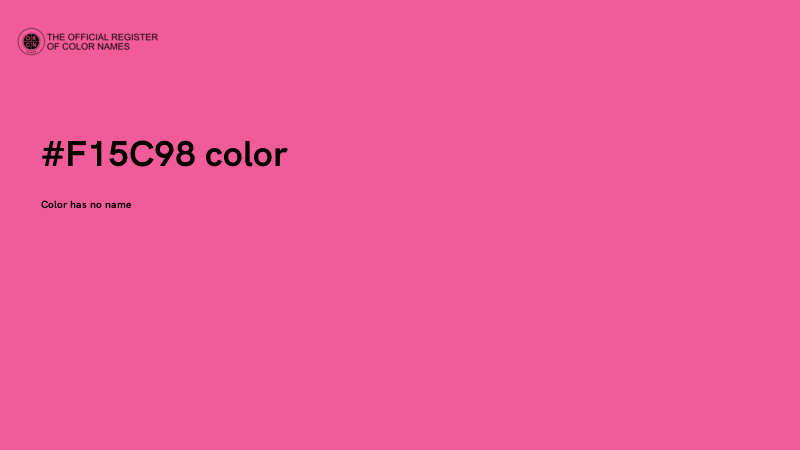 #F15C98 color image