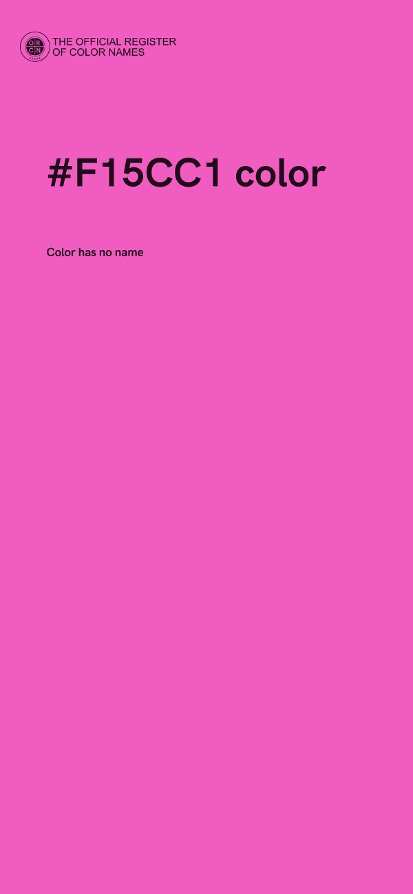 #F15CC1 color image