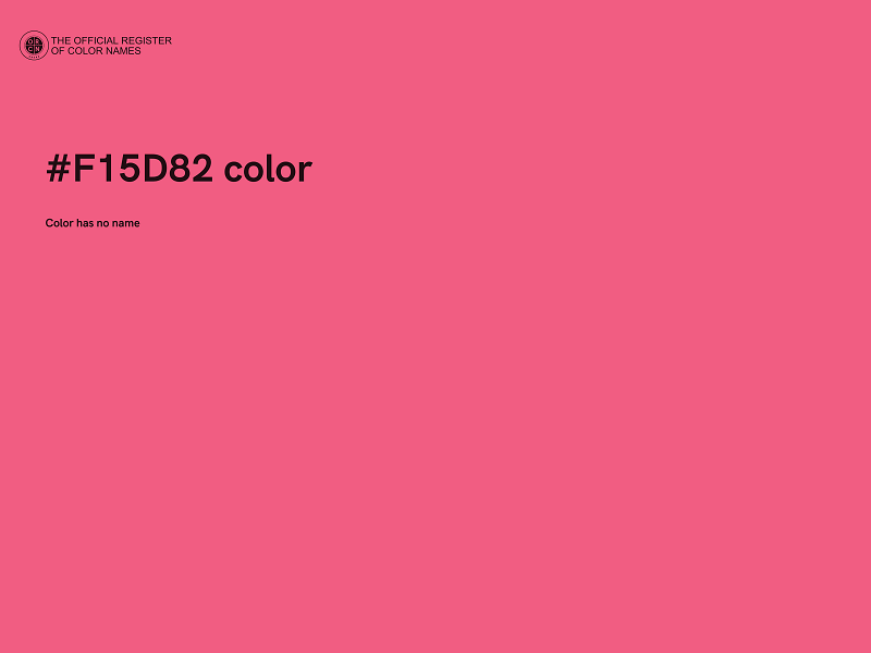 #F15D82 color image