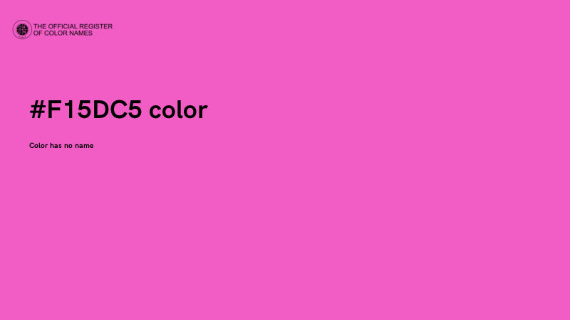 #F15DC5 color image