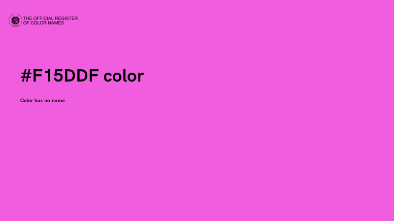 #F15DDF color image