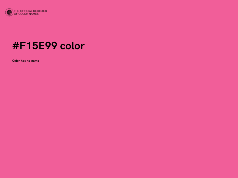 #F15E99 color image