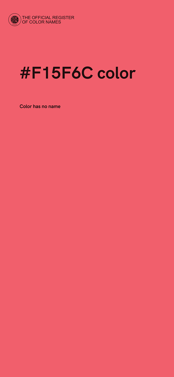 #F15F6C color image