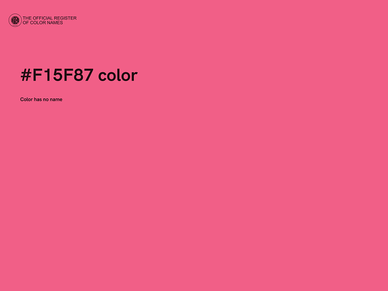 #F15F87 color image