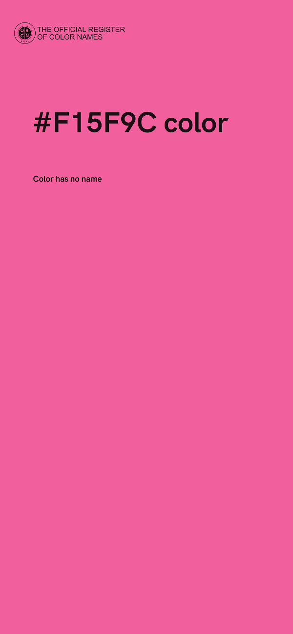 #F15F9C color image