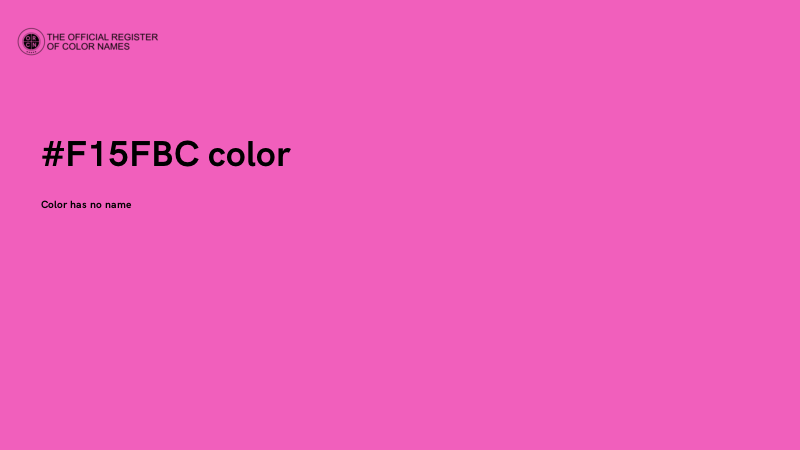 #F15FBC color image