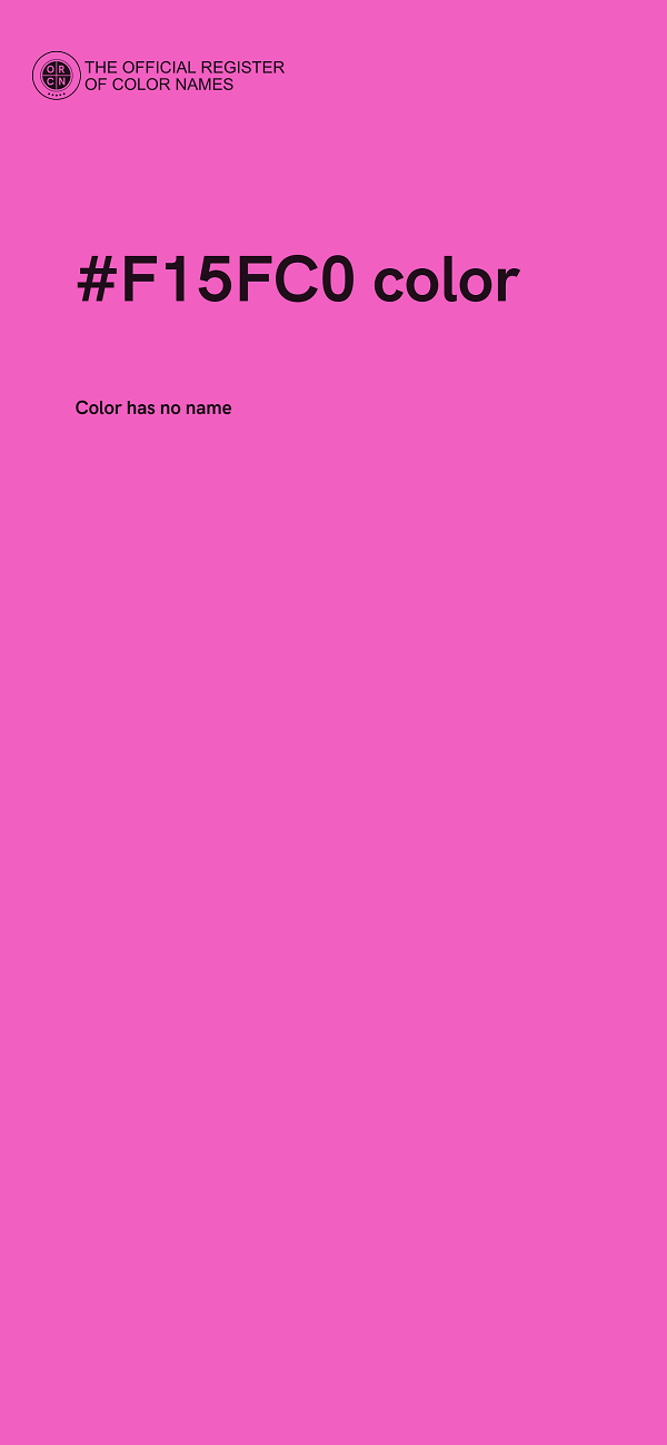 #F15FC0 color image