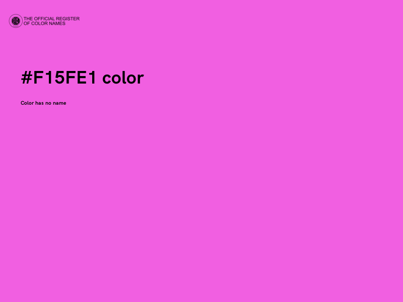 #F15FE1 color image