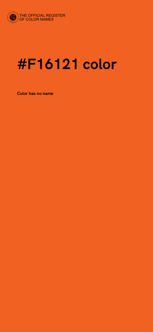 #F16121 color image