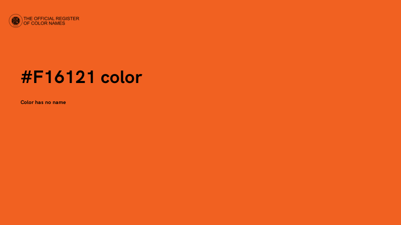 #F16121 color image