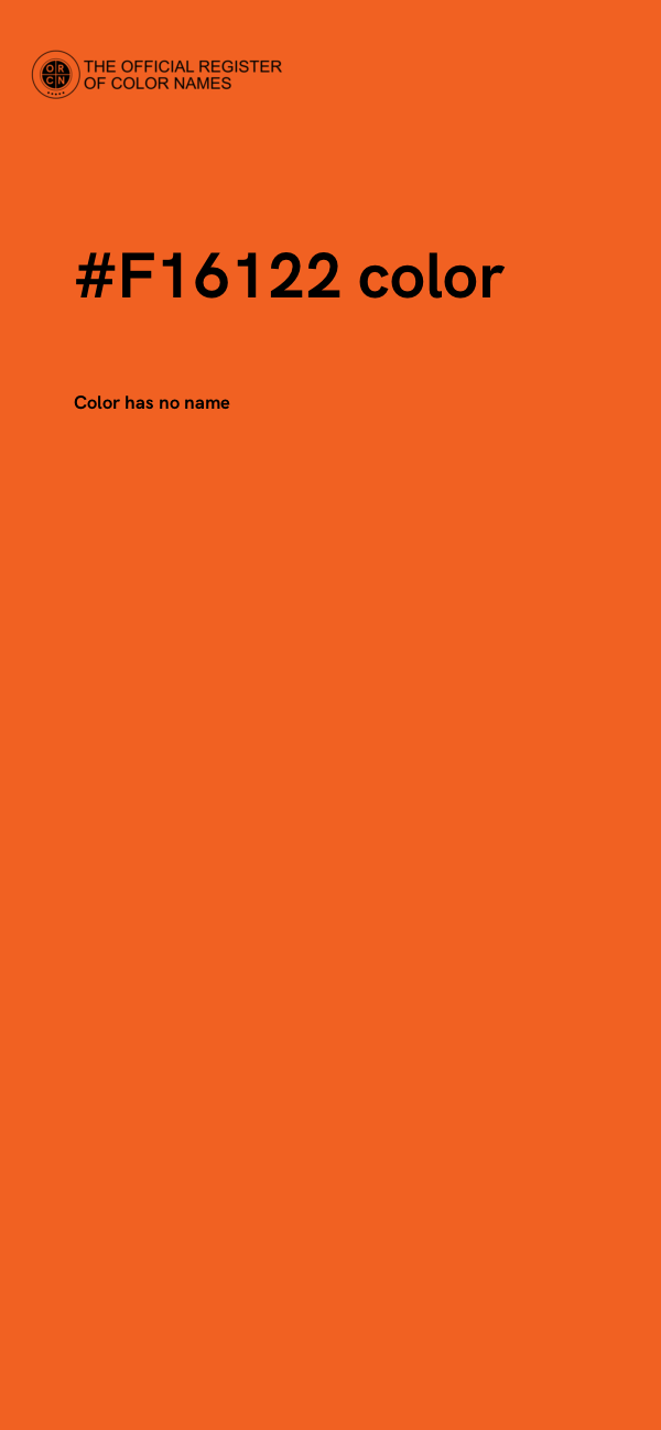 #F16122 color image