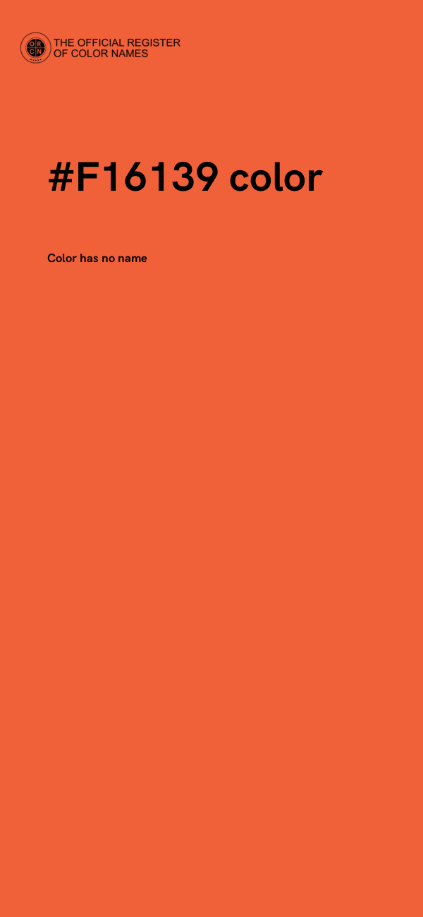 #F16139 color image