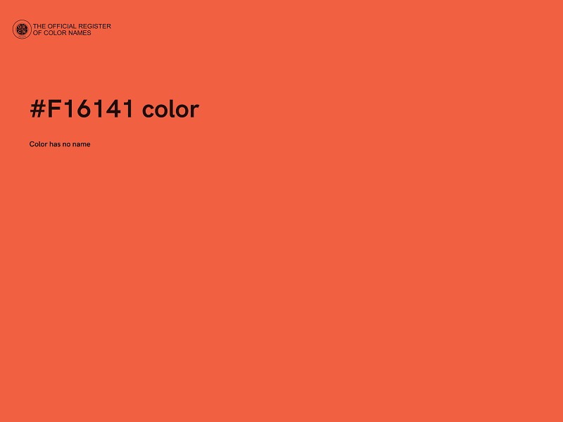 #F16141 color image