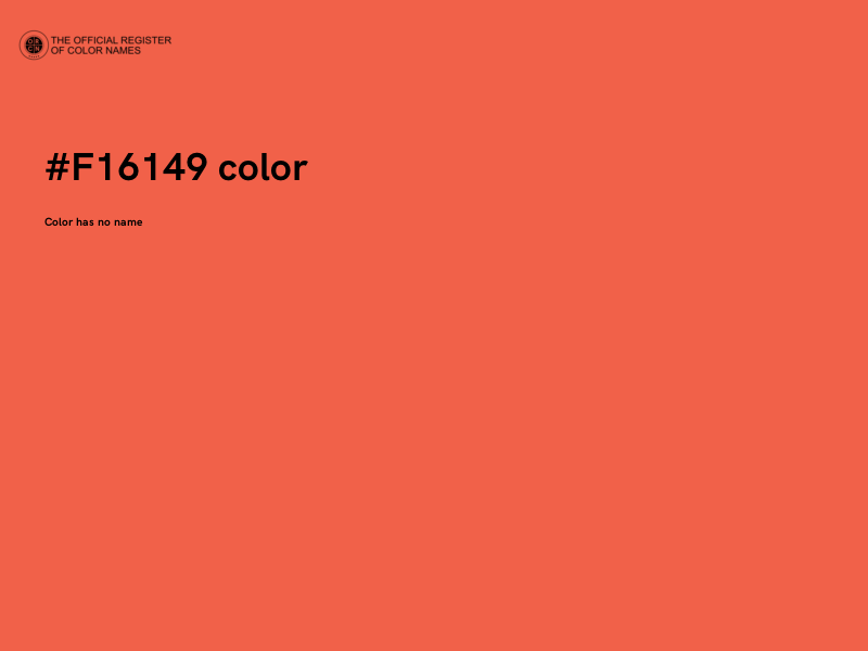 #F16149 color image