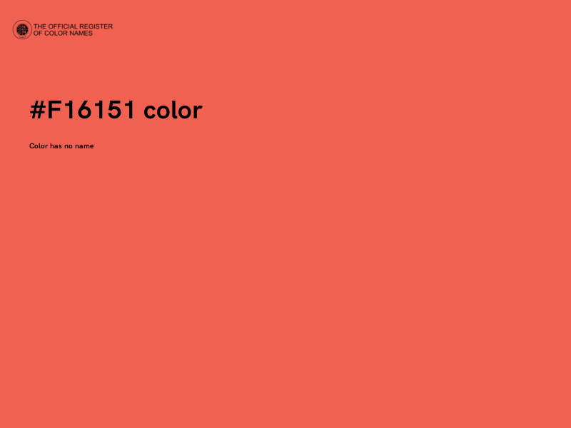 #F16151 color image