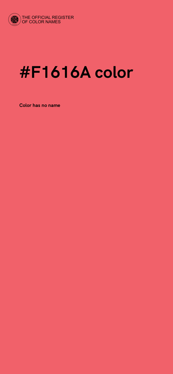 #F1616A color image