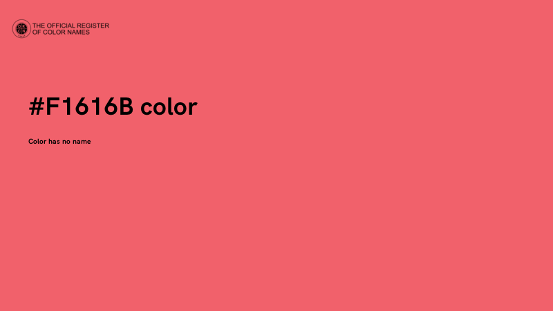 #F1616B color image