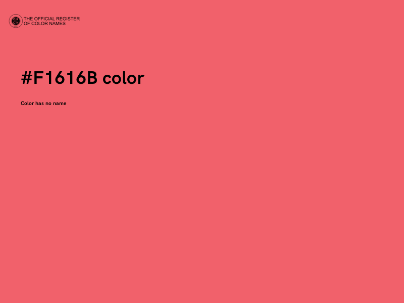 #F1616B color image