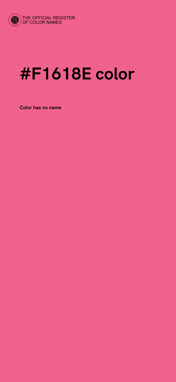 #F1618E color image