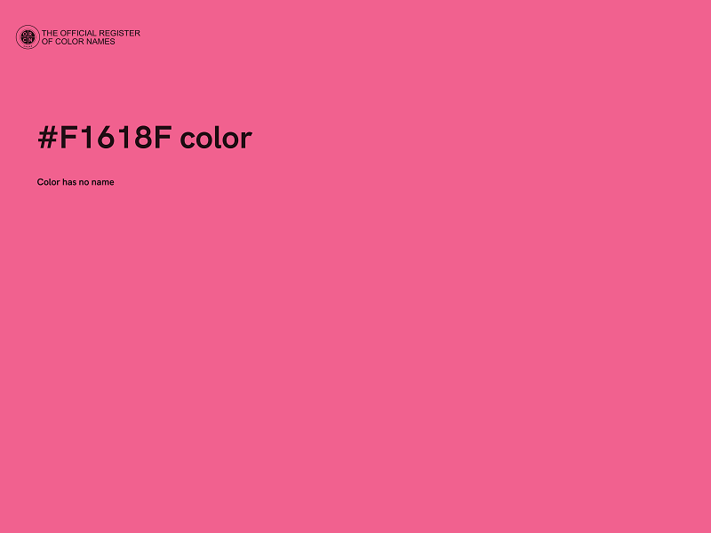 #F1618F color image